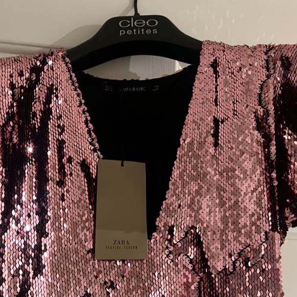 Sparkly Pink Sequin Mini Dress –Brand New with Tags! - Picture 3 of 4